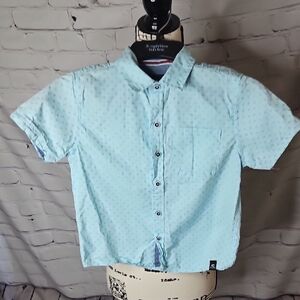 Kenneth Cole Boys Button Down Short Sleeve Top Size 6